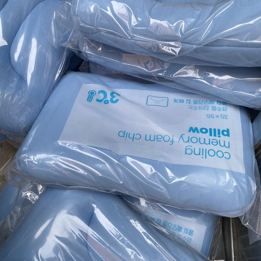 Cooling Ice Silk Neck Support Pillow — Stay Cool & Sleep Deeper (35×55cm)