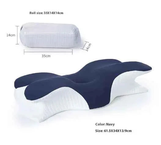 Slow Rebound Memory Foam Neck Pillow — Pressure Relief + Perfect Support Anywhere