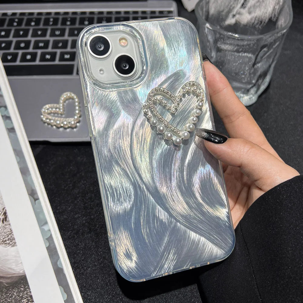 Luxury 3D Love Heart Soft Phone Case
