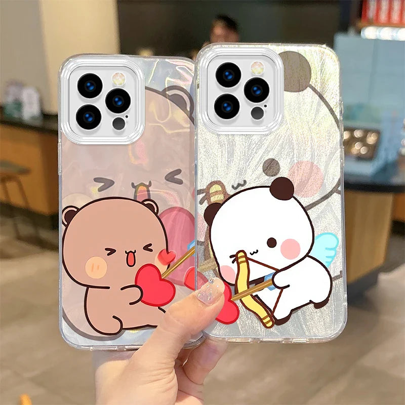 New Cute Cartoon BUBU DUDU Couple Gradient Phone Case