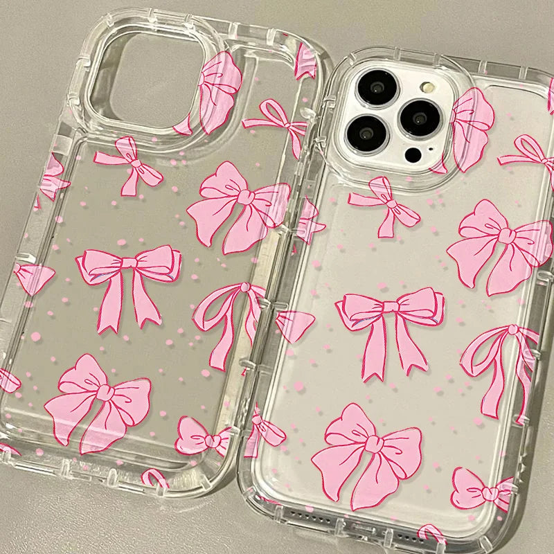 Soft Pink Bow Phone Case