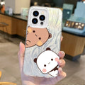 New Cute Cartoon BUBU DUDU Couple Gradient Phone Case