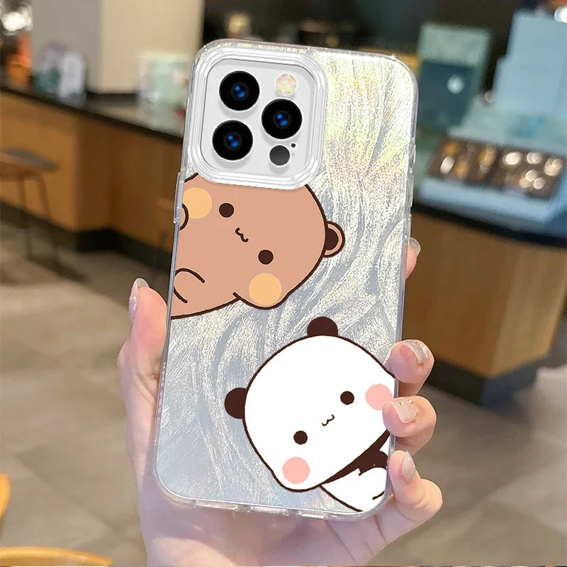 New Cute Cartoon BUBU DUDU Couple Gradient Phone Case