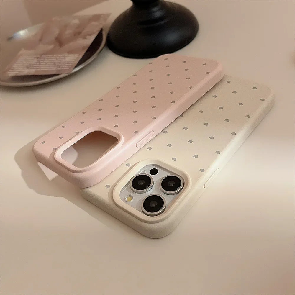 Soft Candy Color Love Heart Phone Case