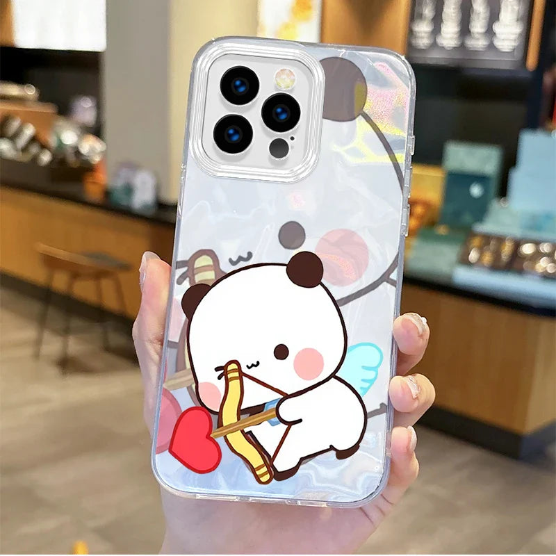 New Cute Cartoon BUBU DUDU Couple Gradient Phone Case