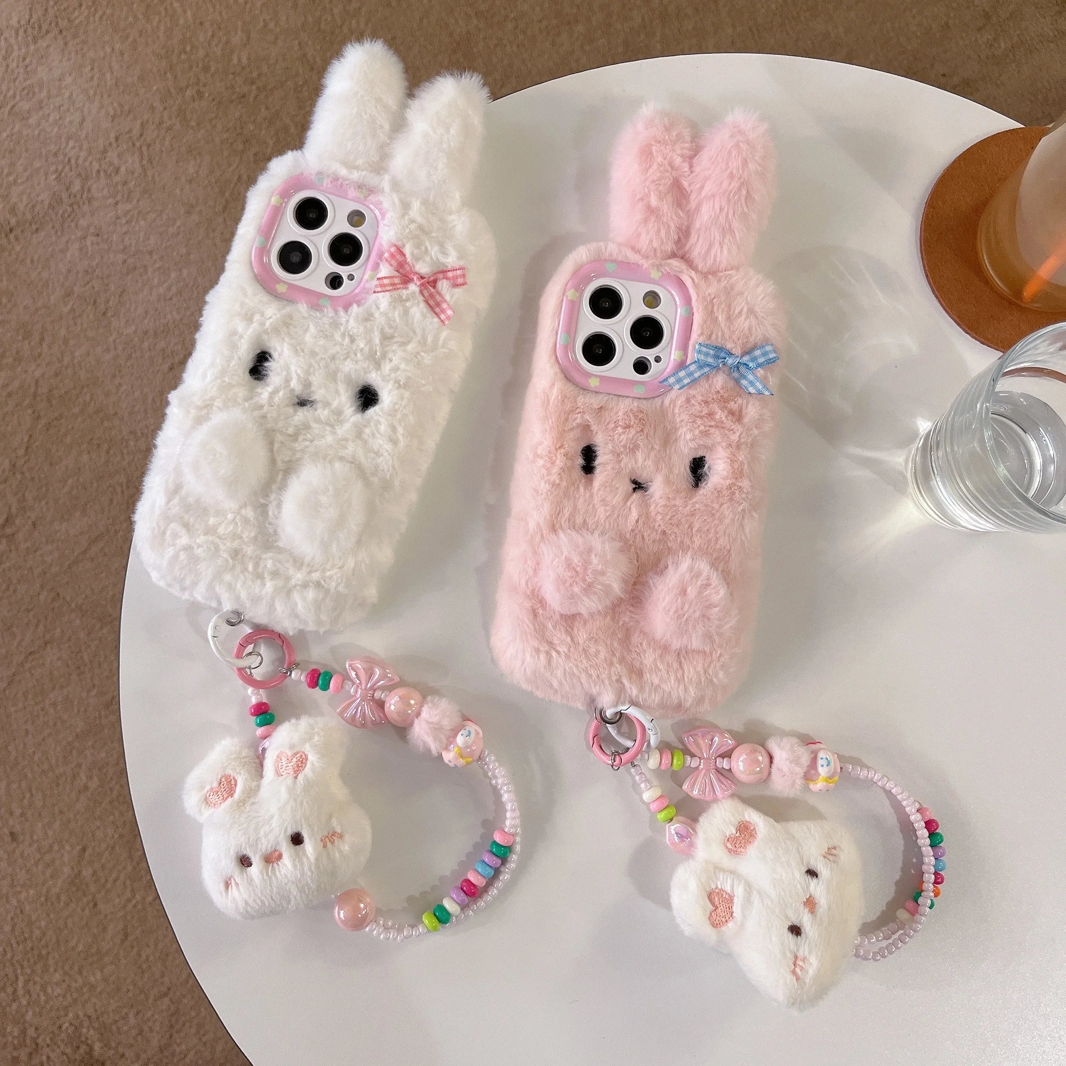 New Cute 3D Rabbit Plush Phone Case