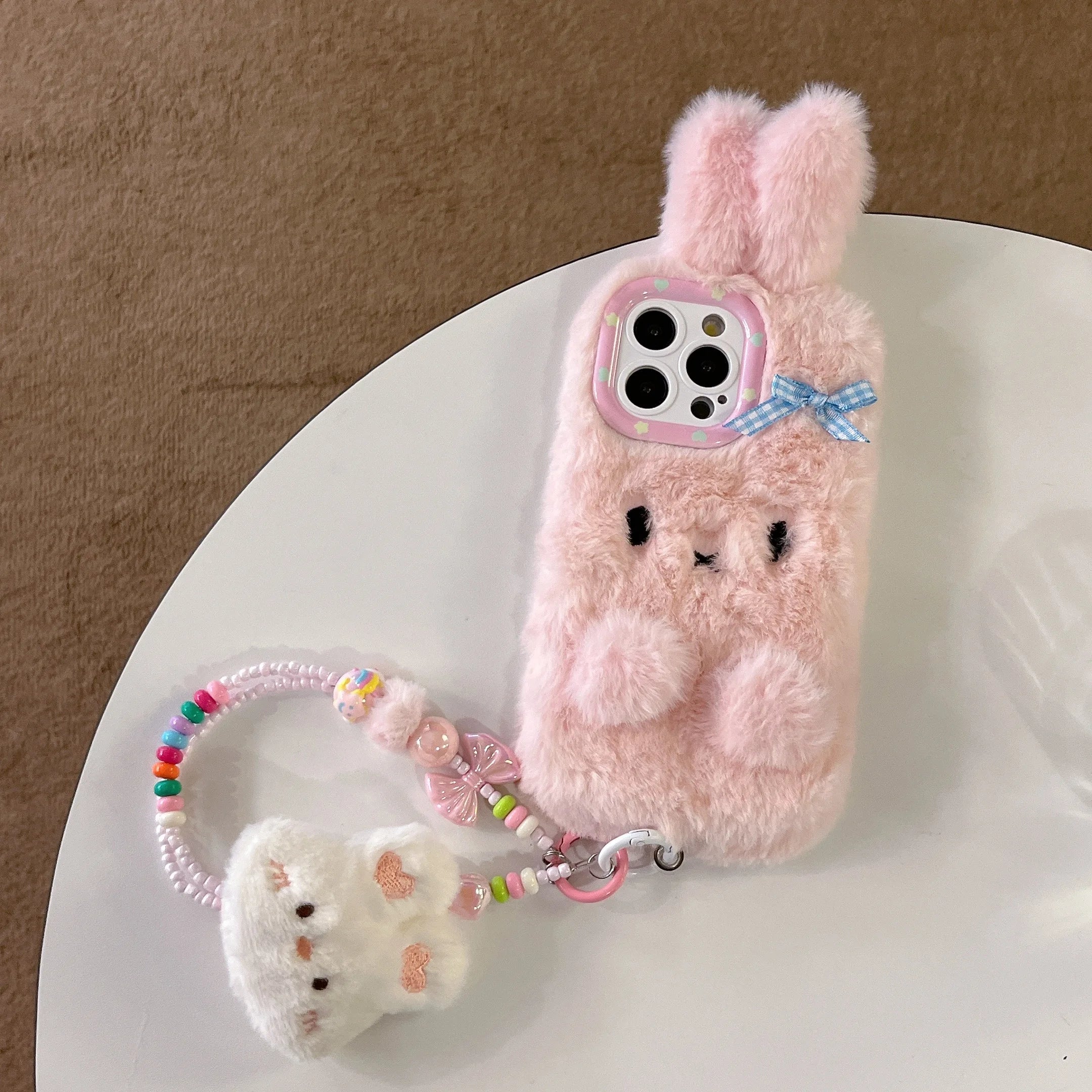 New Cute 3D Rabbit Plush Phone Case