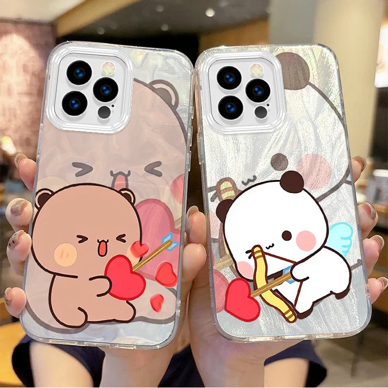 New Cute Cartoon BUBU DUDU Couple Gradient Phone Case