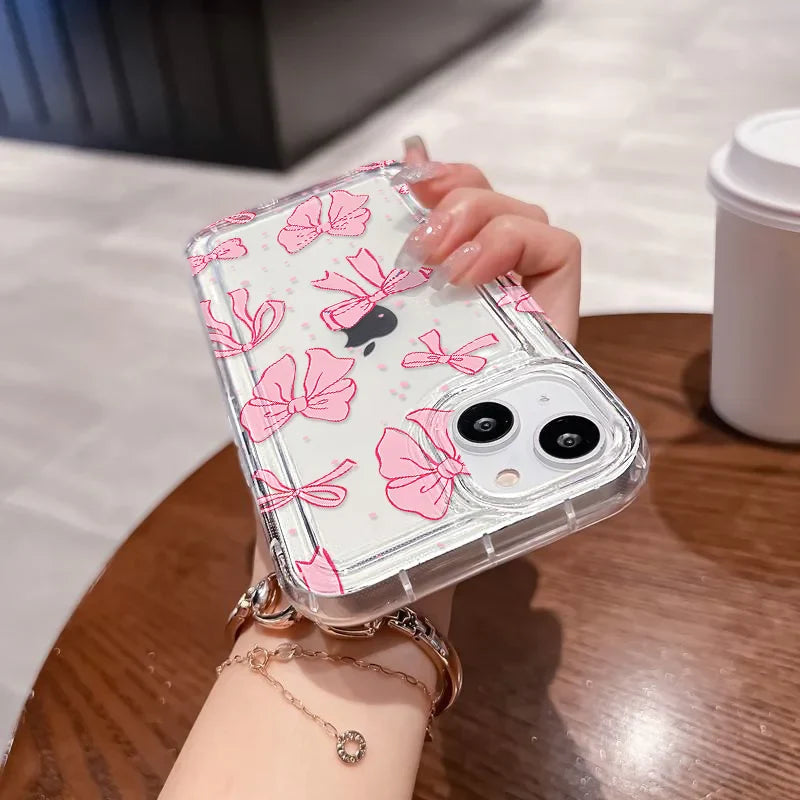 Soft Pink Bow Phone Case