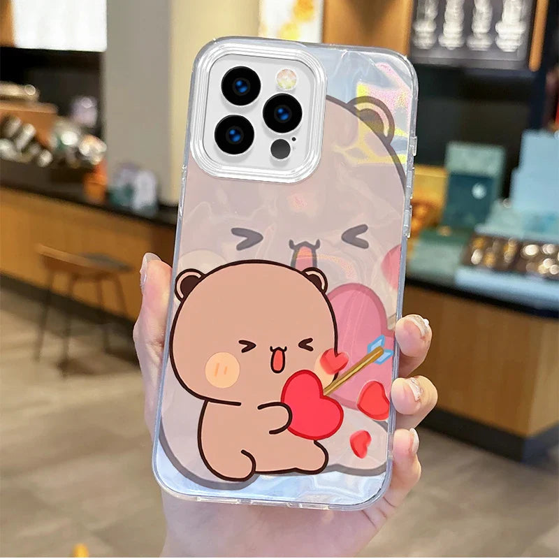 New Cute Cartoon BUBU DUDU Couple Gradient Phone Case