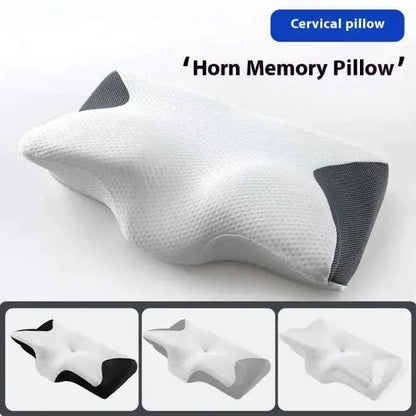 Horn-Shaped Cervical Pillow — Neck Relief + Deep Sleep in One Night