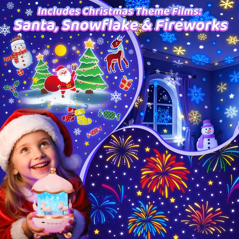 Onefire Kids Night Light with 15 Films & 15 White Noises Remote Control Projector Lamp for Girls Aged 1-8 Princess Room Decor Unicorn Night Light Toddler Egg Light for Nursery Baby Sound Machine Dinosaur Toys Christmas Gifts