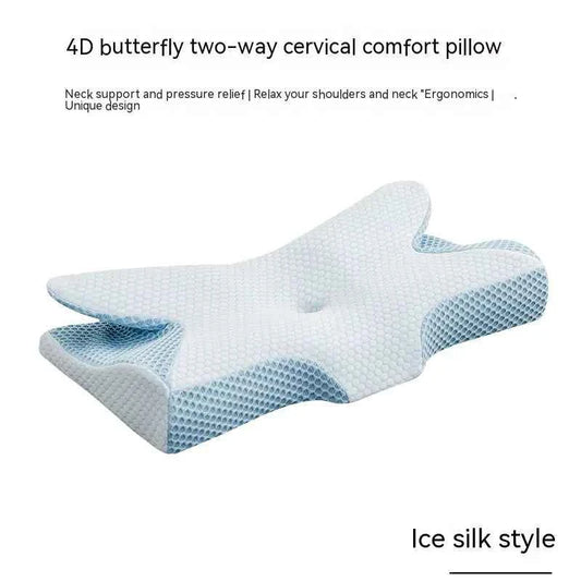 Neck Support Memory Foam Pillow — Cooling Comfort + All-Night Alignment (64×35×12cm)
