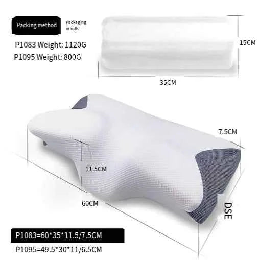 Horn-Shaped Cervical Pillow — Neck Relief + Deep Sleep in One Night