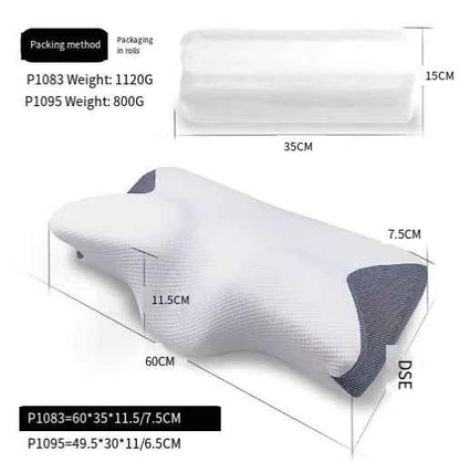 Horn-Shaped Cervical Pillow — Neck Relief + Deep Sleep in One Night